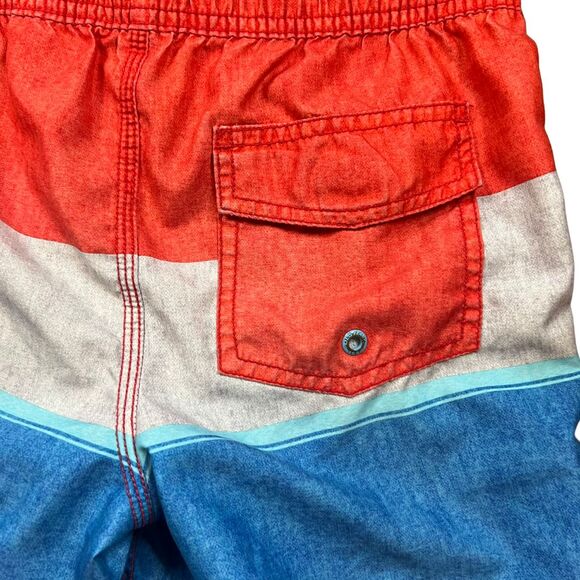 Old Navy Swim Trunks Boys Medium 8 Boardshorts Boho Beach Swimwear Swimsuit - Picture 8 of 13